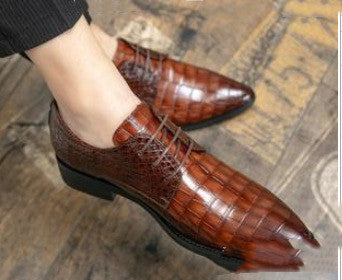 Men's Business Formal Pointed Toe Casual Leather Shoes