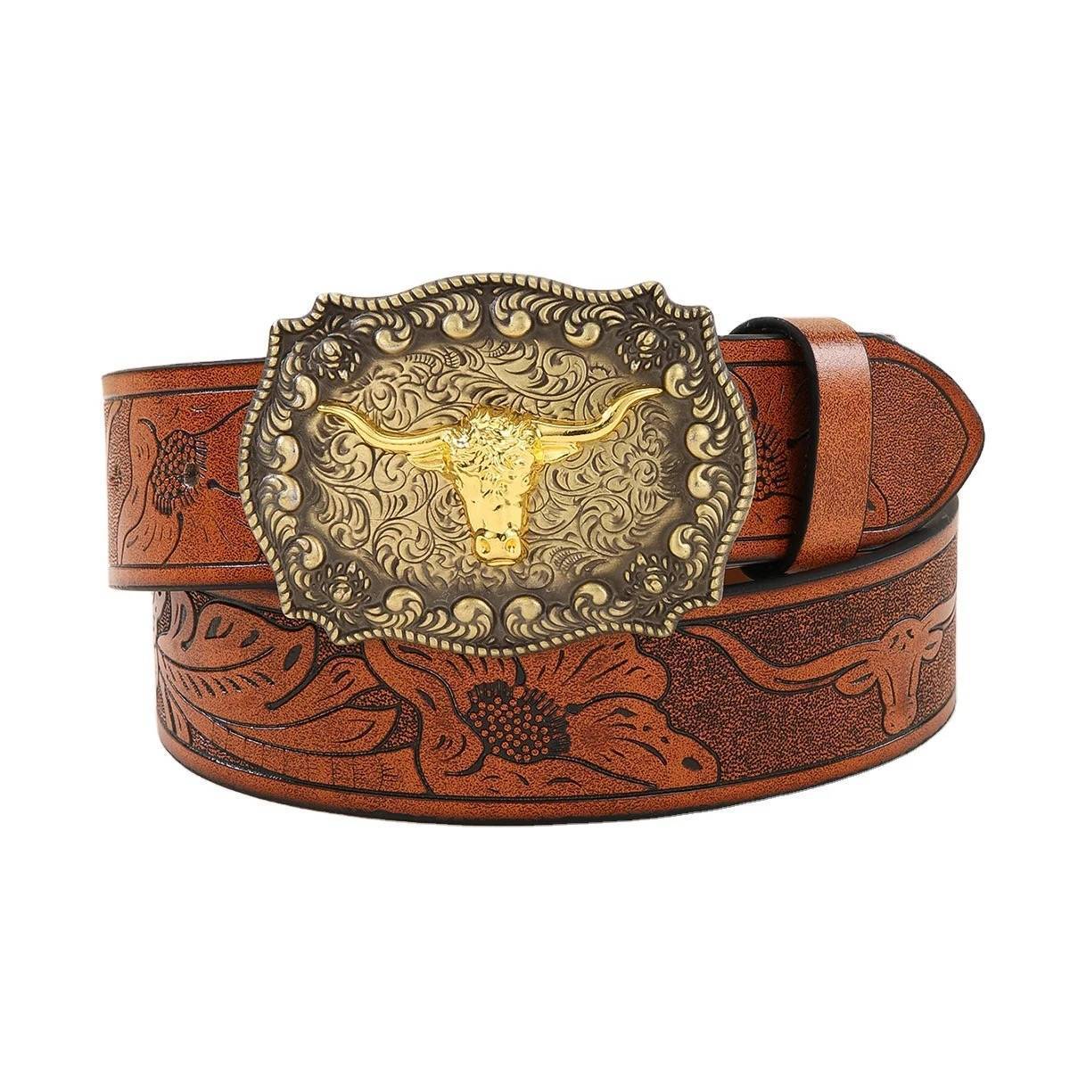 Retro Punk Western Denim Belt