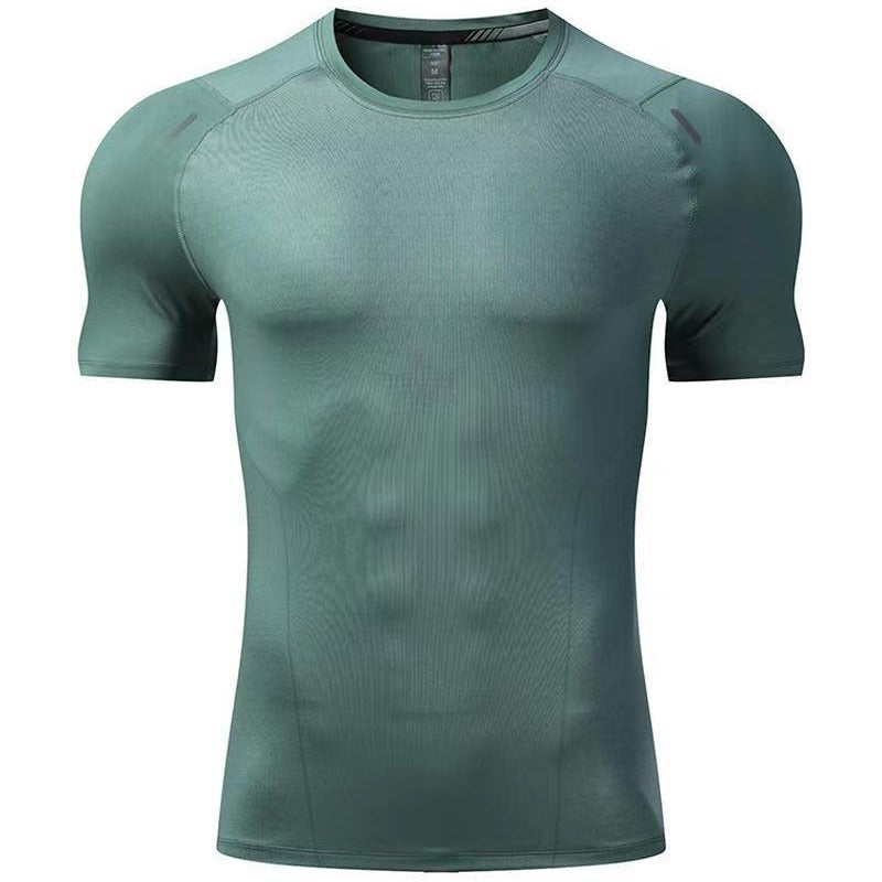 Sports T-shirt Men's Stretch Quick-drying Running Suit Workout Clothes Top