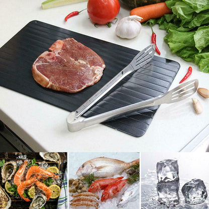 Fast Defrost Tray Fast Thaw Frozen Food Meat Fruit Quick Defrosting Plate Board Defrost Tray Thaw Master Kitchen Gadgets - HJG