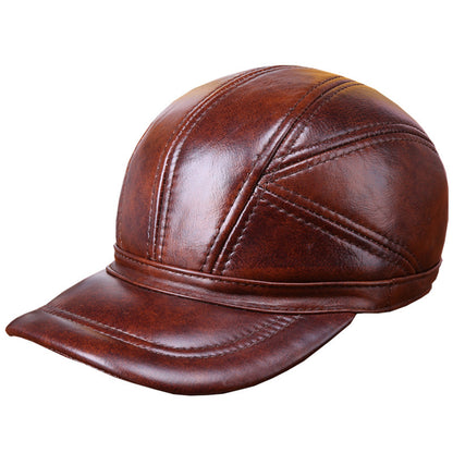 Outdoor Clip Cotton Tape Ear Protection Leather Hat