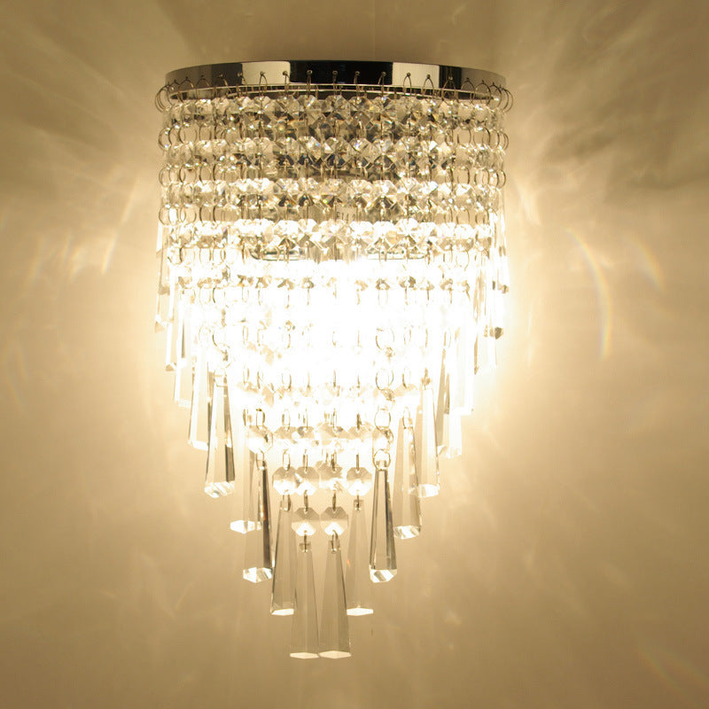 Modern Corridor Aisle Crystal Wall Lamp