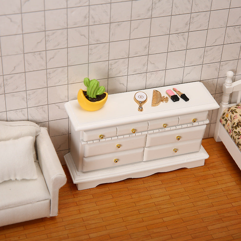 Doll House Furniture DIY Wooden Cabinet