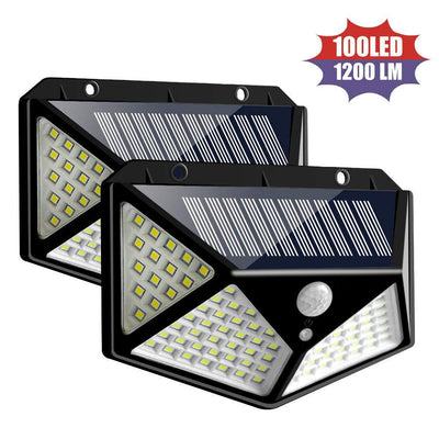 100 LED Solar Wall Light | Enhance Your Outdoor Lighting Now! - HJG