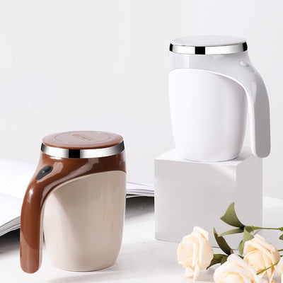 Rechargeable Model Automatic Stirring Cup Coffee Cup High Value Electric Stirring Cup Lazy Milkshake Rotating Magnetic Water Cup - HJG