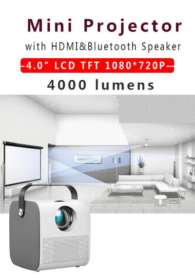 1080P, mini, HD, projector, portable