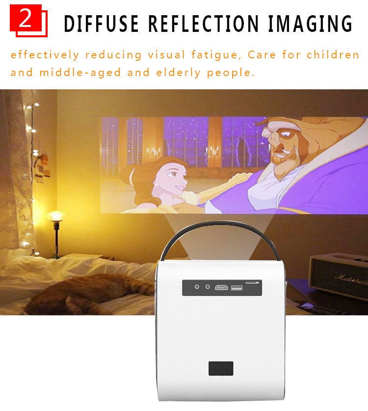 1080P, mini, HD, projector, portable