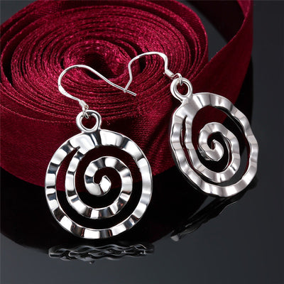 Round Earrings Threaded Earrings - HJG