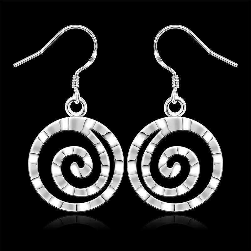 Round Earrings Threaded Earrings - HJG