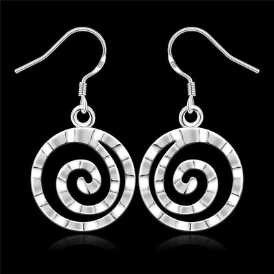 Round Earrings Threaded Earrings - HJG