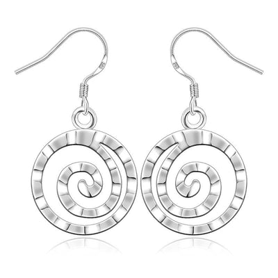 Round Earrings Threaded Earrings - HJG