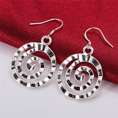 Round Earrings Threaded Earrings - HJG