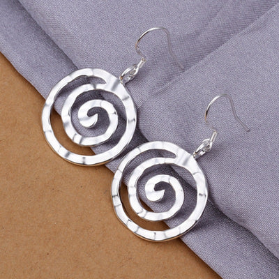 Round Earrings Threaded Earrings - HJG