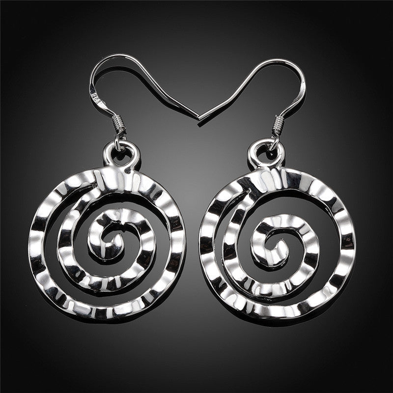 Round Earrings Threaded Earrings - HJG