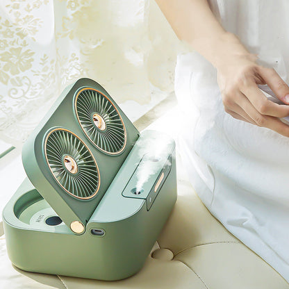 New Double Fan Blade Double Spray Fan Humidifying And Cooling Air Cooler - HJG