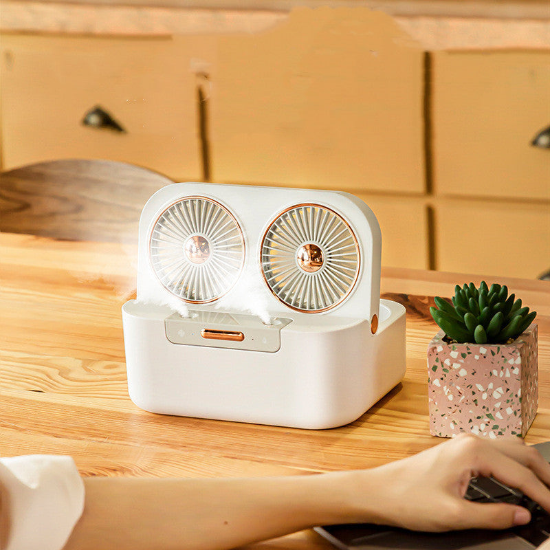 New Double Fan Blade Double Spray Fan Humidifying And Cooling Air Cooler - HJG