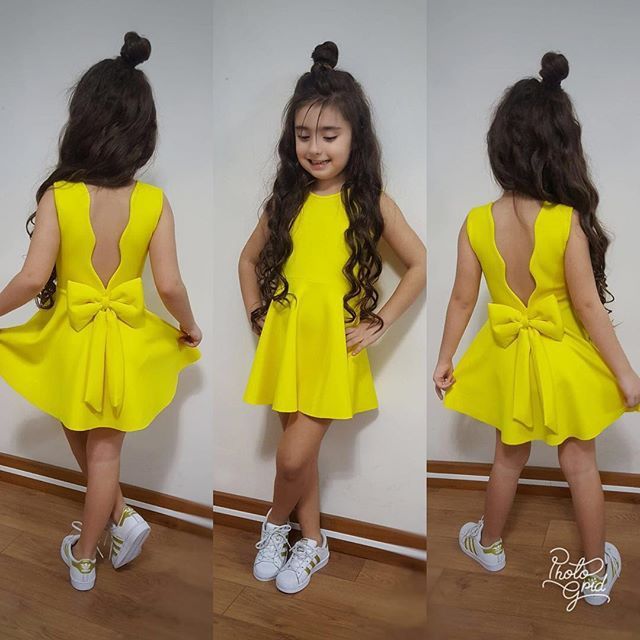 Children'S Clothing Summer Girls Sleeveless Halter Bow Girl Princess Dress Yp0265