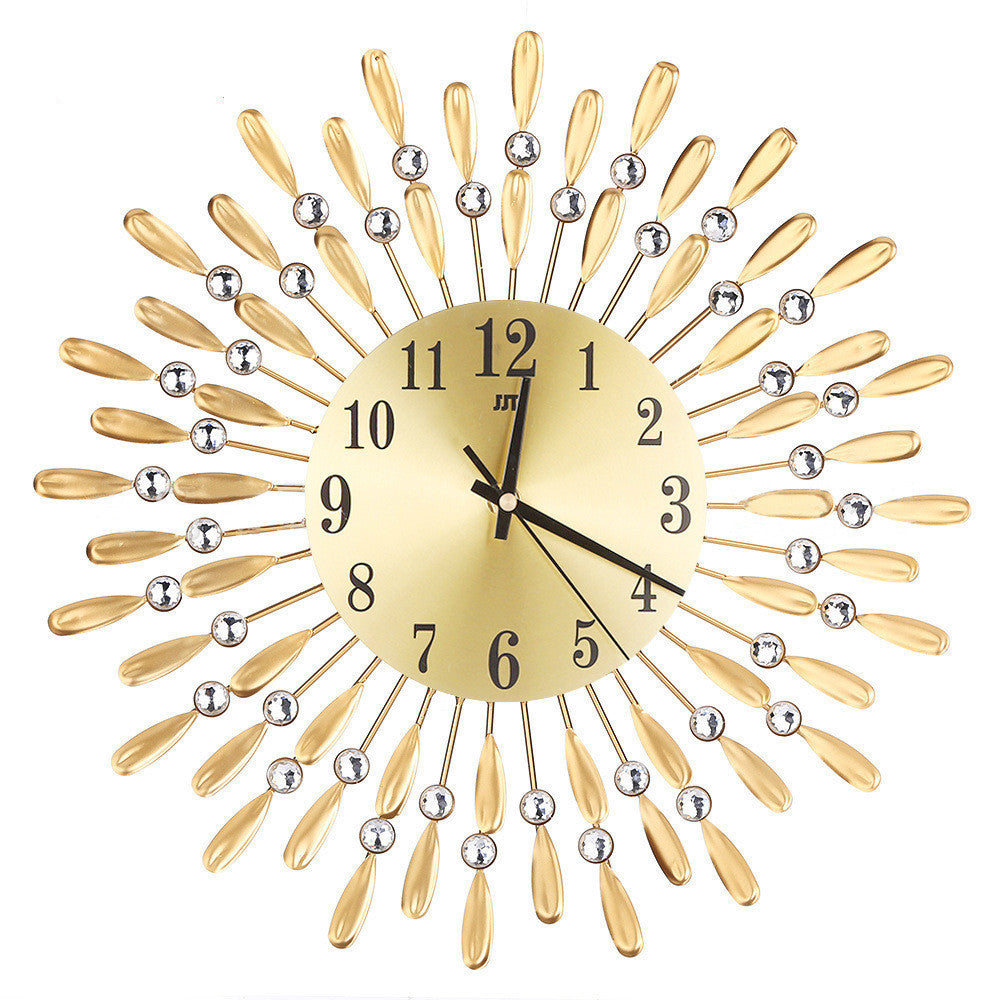 Creative Craft Clock Watch Wrought Iron Wall Clock Decoration