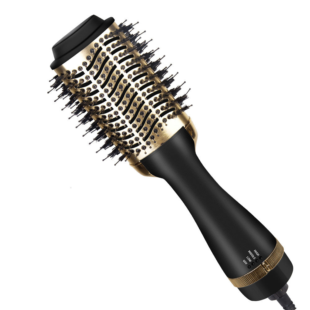 One-Step Electric Hair Dryer Comb Multifunctional Comb Straightener Hair Curling - HJG