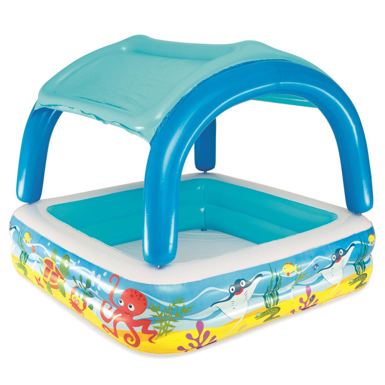 Sunshade Family Paddling Pool Inflatable Swimming Pool Children