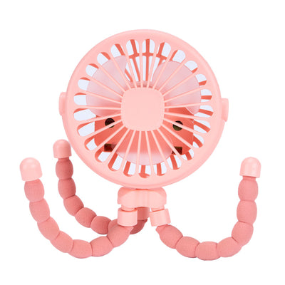 Multi Functional Children's Stroller Mini Fan Portable USB Charging Small Fan Octopus