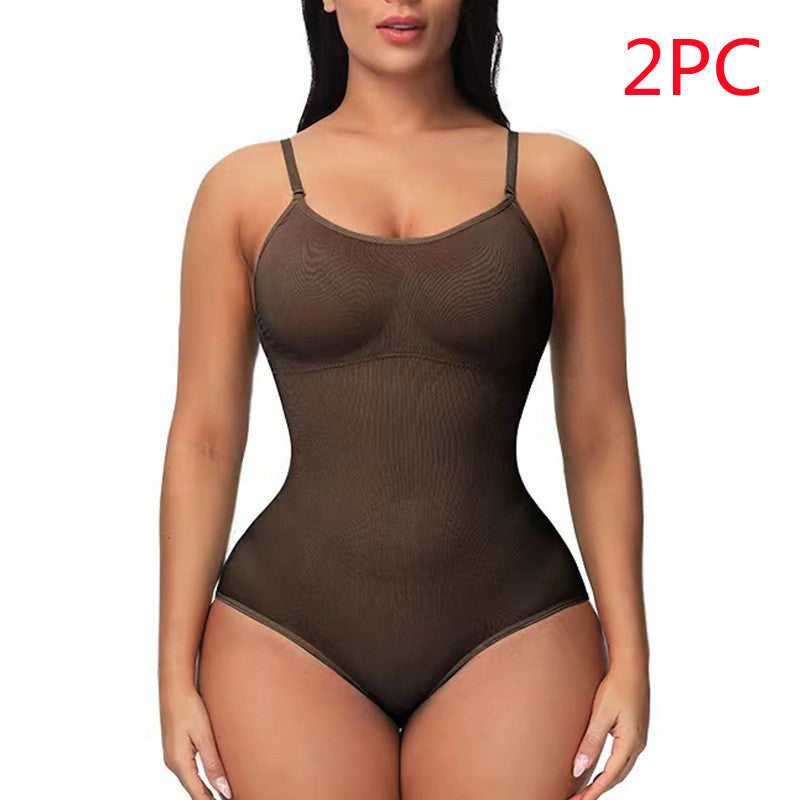 Women's Suspender Jumpsuit Fashion Casual Seamless Slim Body-shaping Corsets Bodysuit