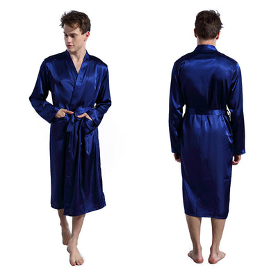 Men's Fashion Solid Color Robe Thin