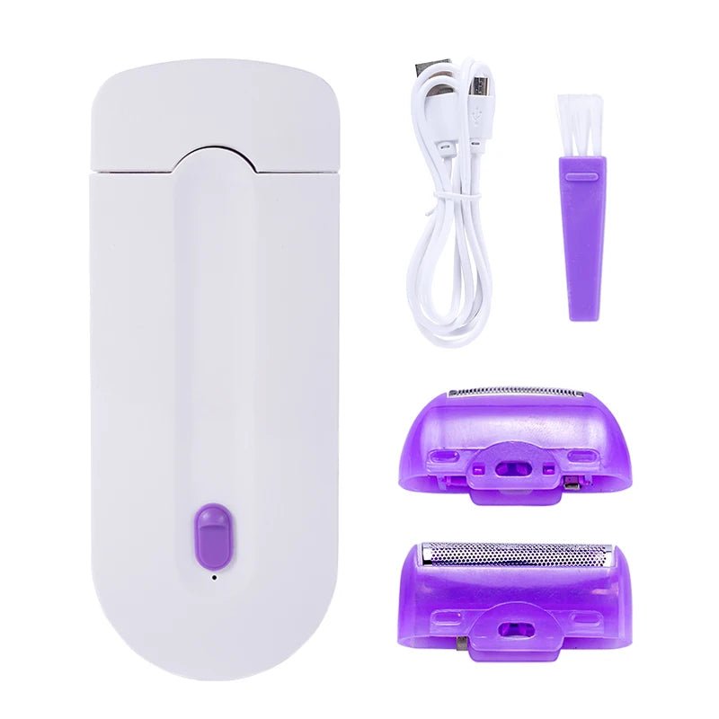 2 IN 1 Hair Remover Painless Epilator Hair Removal Shaving Device Body Face Leg Bikini Shaver Hair Removal Machine Hair Trimmer - HJG