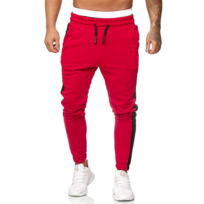 Men's Exercise Casual Pants Fashion Solid Color Sports Trousers