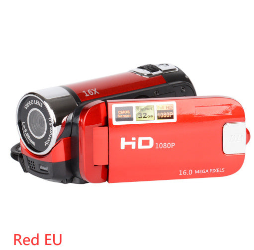 Vlog Camera 1080P Full HD 16 Million Pixel DV Camcorder Digital Video Camera Screen 16X Night Shoot Zoom Digital Zoom