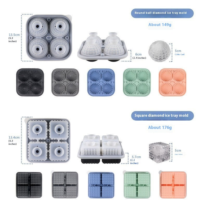 Silicone Ice Tray Whiskey Ice Cube Mold