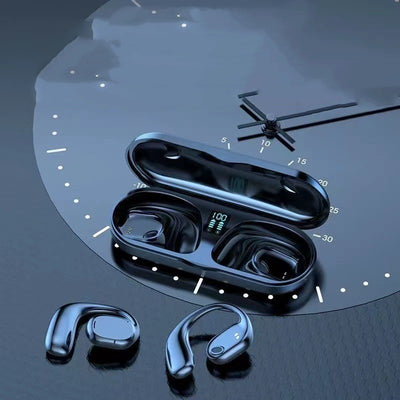 Wireless Sports Ultra-long Life Without Ear Digital Display Headphones - HJG