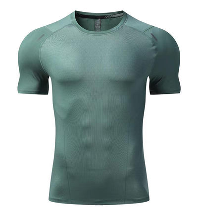 Sports T-shirt Men's Stretch Quick-drying Running Suit Workout Clothes Top