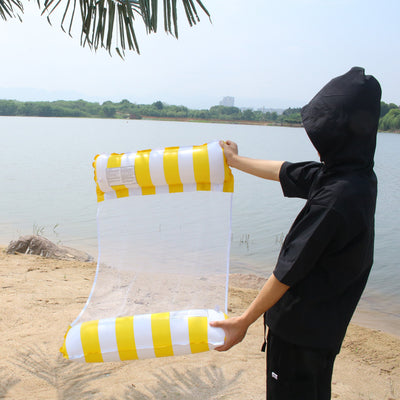 Swimming Pool Hanging Net Inflatable Floating Row Foldable Striped