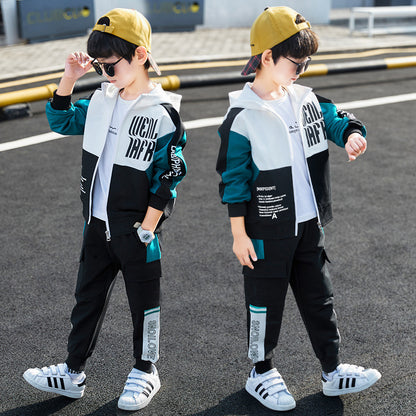 Boys Spring Clothing Sports Jacket Trousers Suit