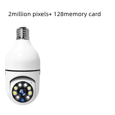 WiFi CAMERA 1080P Bulb 4X Zoom Camera E27 Home 5GWiFi Alarm Monitor - HJG