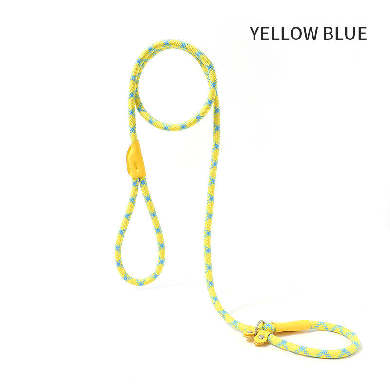 Dog Rope Pet Pulling Rope Puppy Strap Traction Rope Heavy Duty Belt Large Dog Leash Dog Collar Strap Dog Training Pet Harness Hands-Free Leash For Small Dogs Multicolor Pet Supplies - HJG