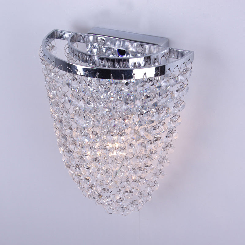 Modern Corridor Aisle Crystal Wall Lamp