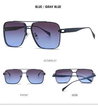 Men's Casual Fashion Metal Frame Sun Glasses - HJG