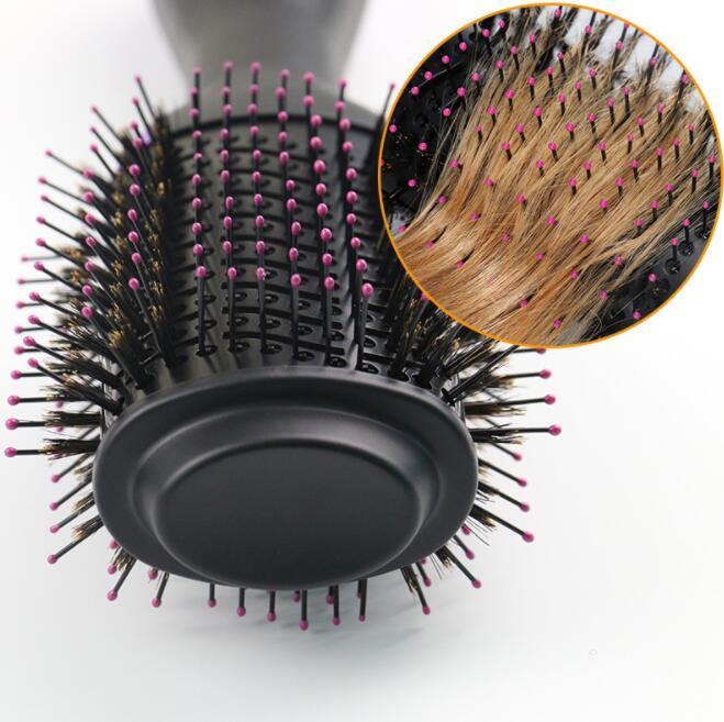 One-Step Electric Hair Dryer Comb Multifunctional Comb Straightener Hair Curling - HJG