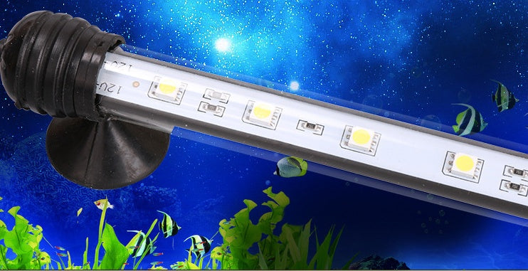 Aquarium-box floodlight highlights aquatic lantern diving festival waterproof and landscaping LED aquarium lamp fill light