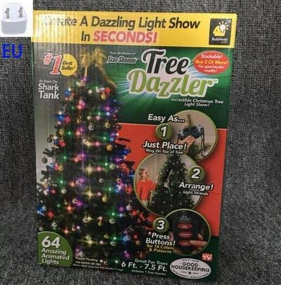 64 Light Dazzler Shower Tree Light Show Of Christmas Tree