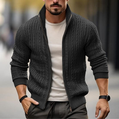 Men's Thickened Casual Stand Collar Thick Sweater