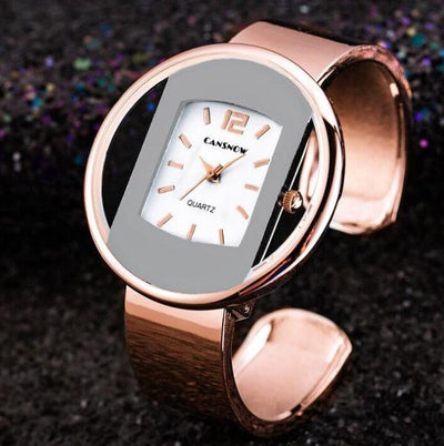 Women Watches New Luxury Brand Bracelet Watch Gold Silver Dial Lady Dress Quartz Clock Hot Bayan Kol Saati - HJG