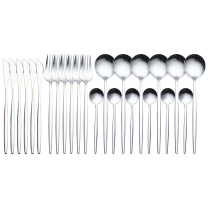 24pcs Luxury Cutlery Set - HJG