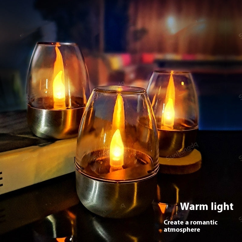 Solar Candle Lamp Decorative Atmosphere Garden Lamp