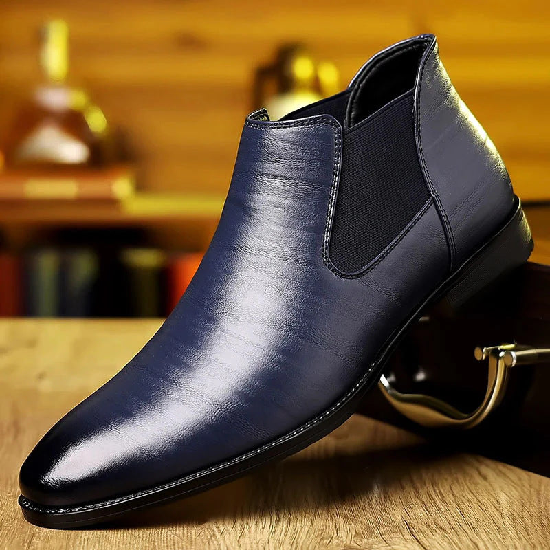 Men's Business Leisure Plus Size Leather Shoes - HJG