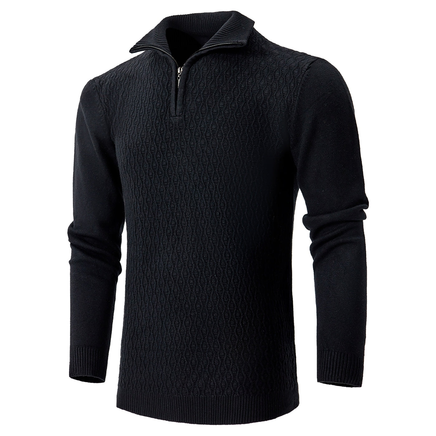 Men's Sweater Lapel Half Zipper Sweater