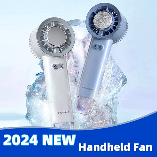 2024 Summer Gadget Handheld Turbo Jet Fan Mini Portable Ice Cold Fan Generation Brushless Motor Wind High Speed Duct Fans Violent Blower - HJG