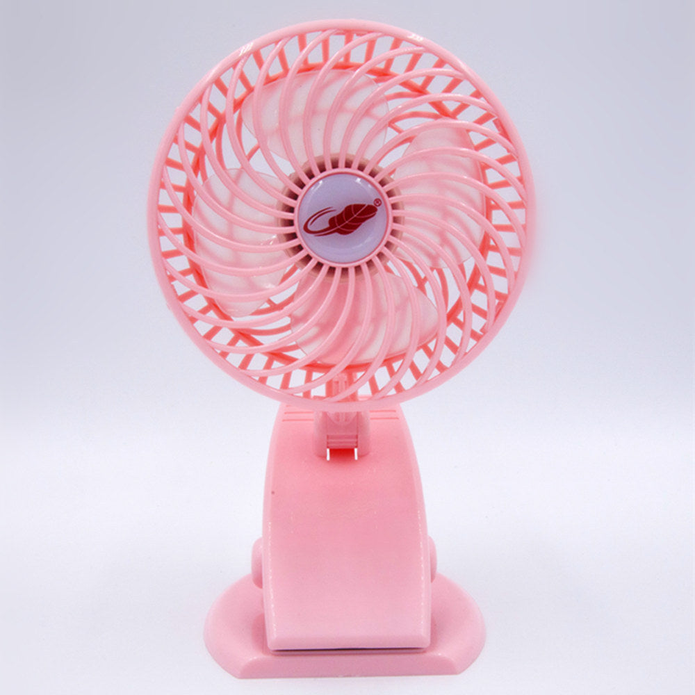 Mini Mute Clip Fan Rechargeable Silent 4 Blades Baby Stroller Fans Portable Air Cooling 3 Speeds Desk USB Fan with USB Output